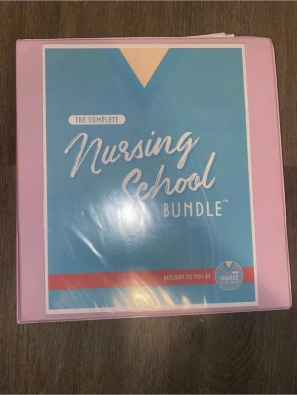 Nursing School Bundle in a 3 ring binder every page in clear cover